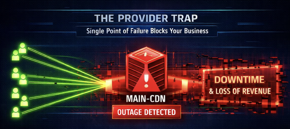 Generic Single Provider Failure Diagram